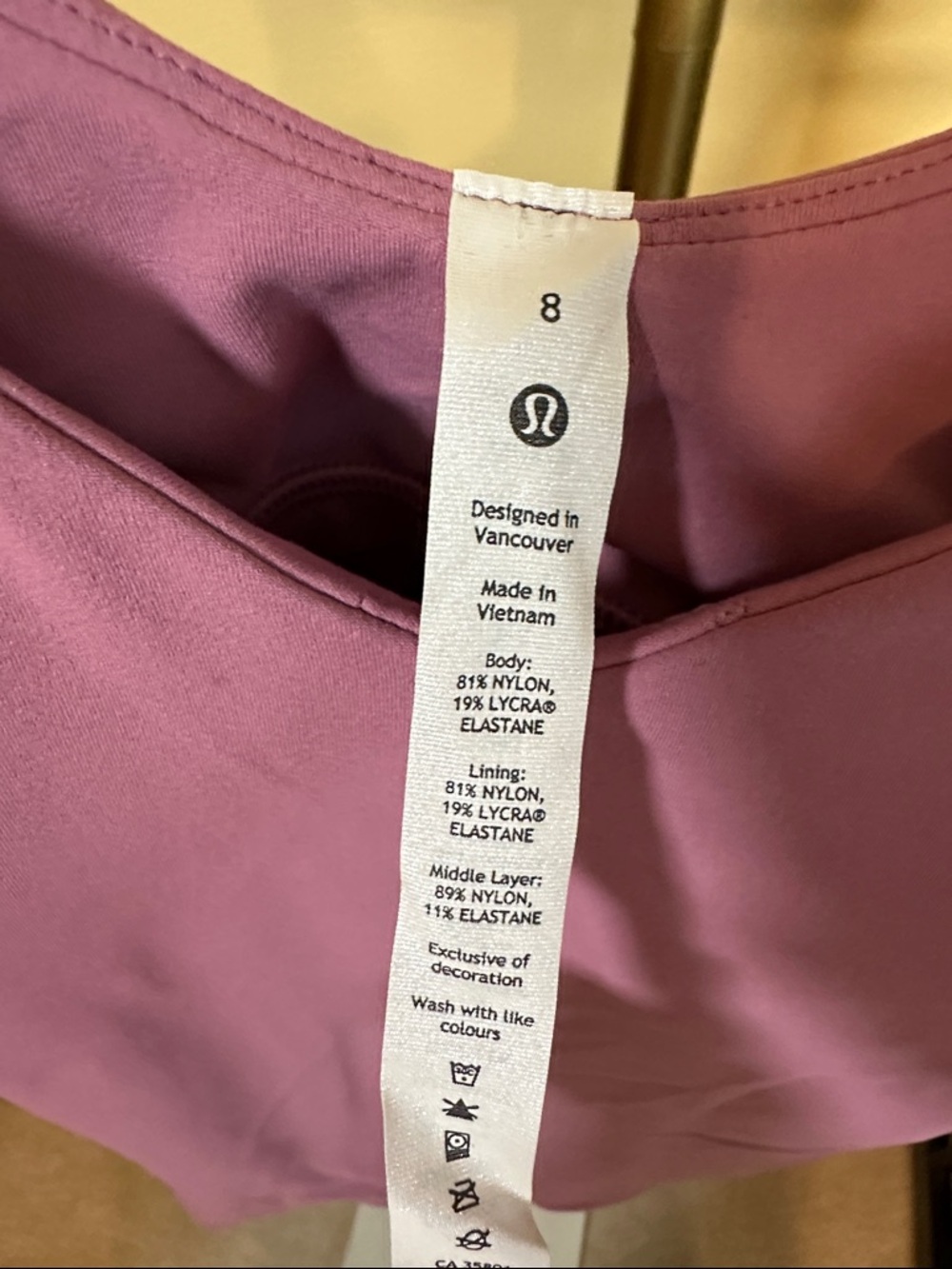 30. NWT Align Bodysuit - velvet dust - Picture 2 of 3